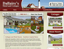 Tablet Screenshot of dallairesmotelcottages.com